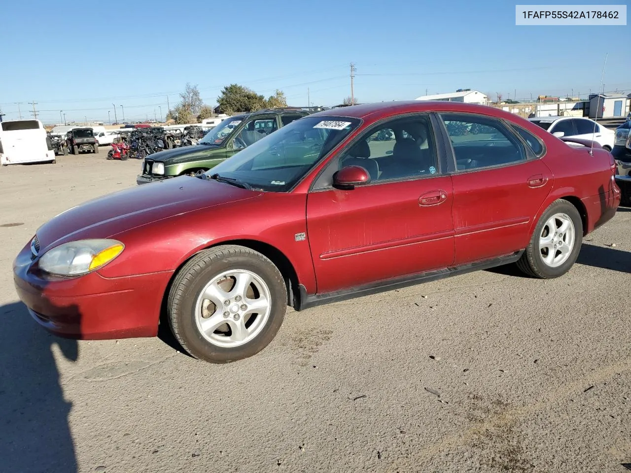 2002 Ford Taurus Ses VIN: 1FAFP55S42A178462 Lot: 79487564