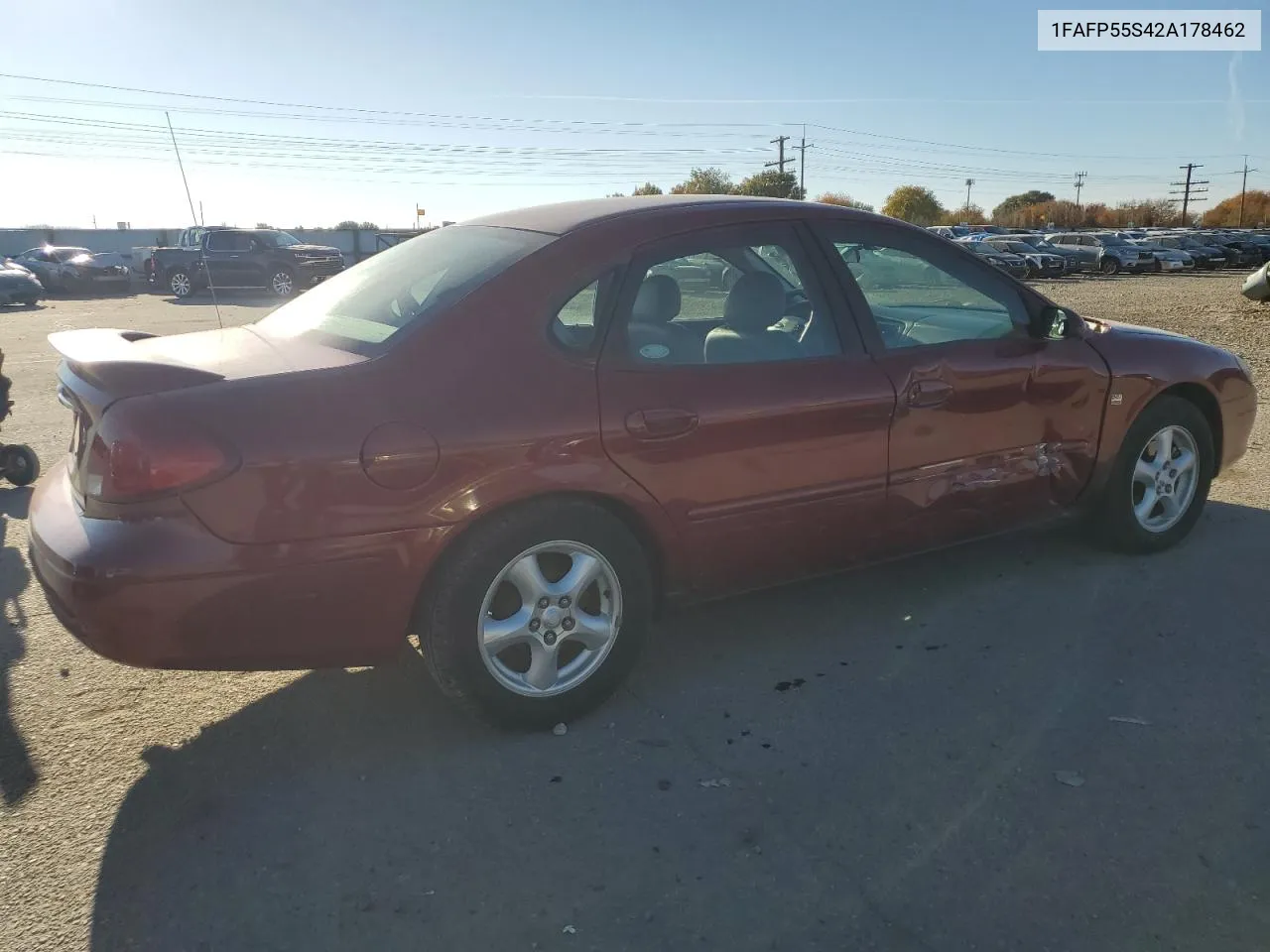 2002 Ford Taurus Ses VIN: 1FAFP55S42A178462 Lot: 79487564