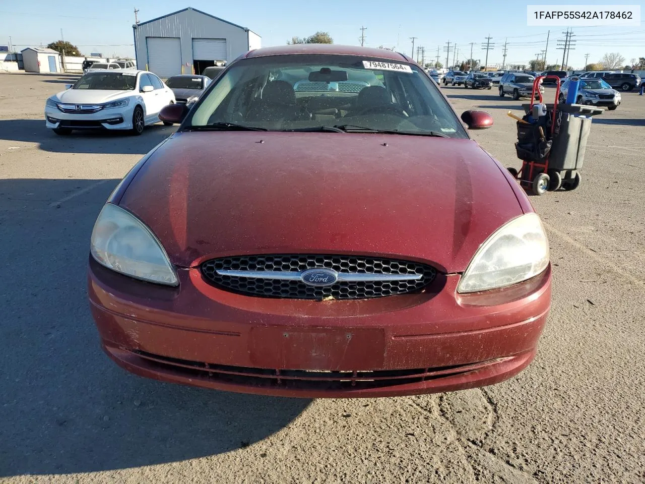 2002 Ford Taurus Ses VIN: 1FAFP55S42A178462 Lot: 79487564