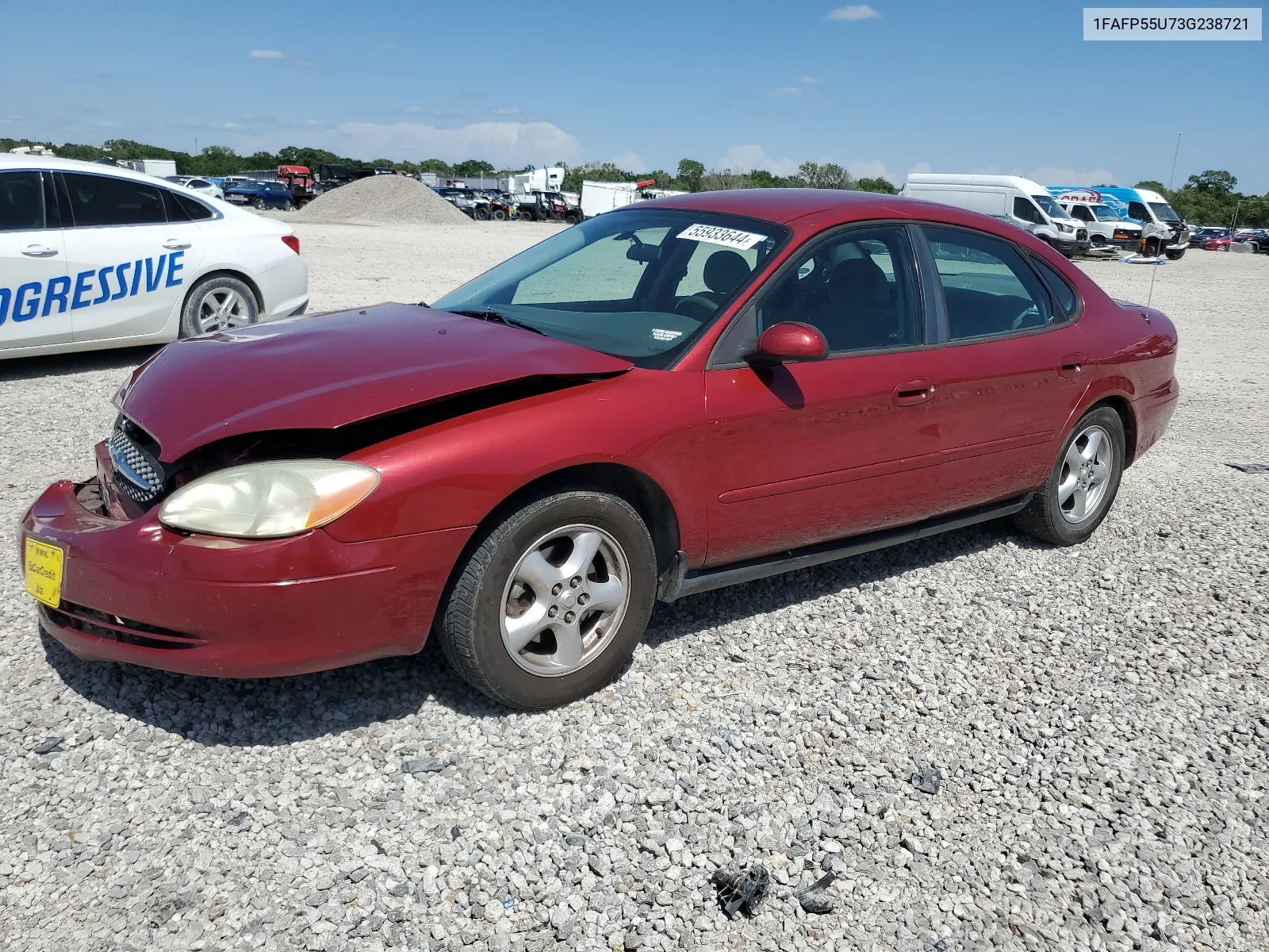 2003 Ford Taurus Ses VIN: 1FAFP55U73G238721 Lot: 55933644