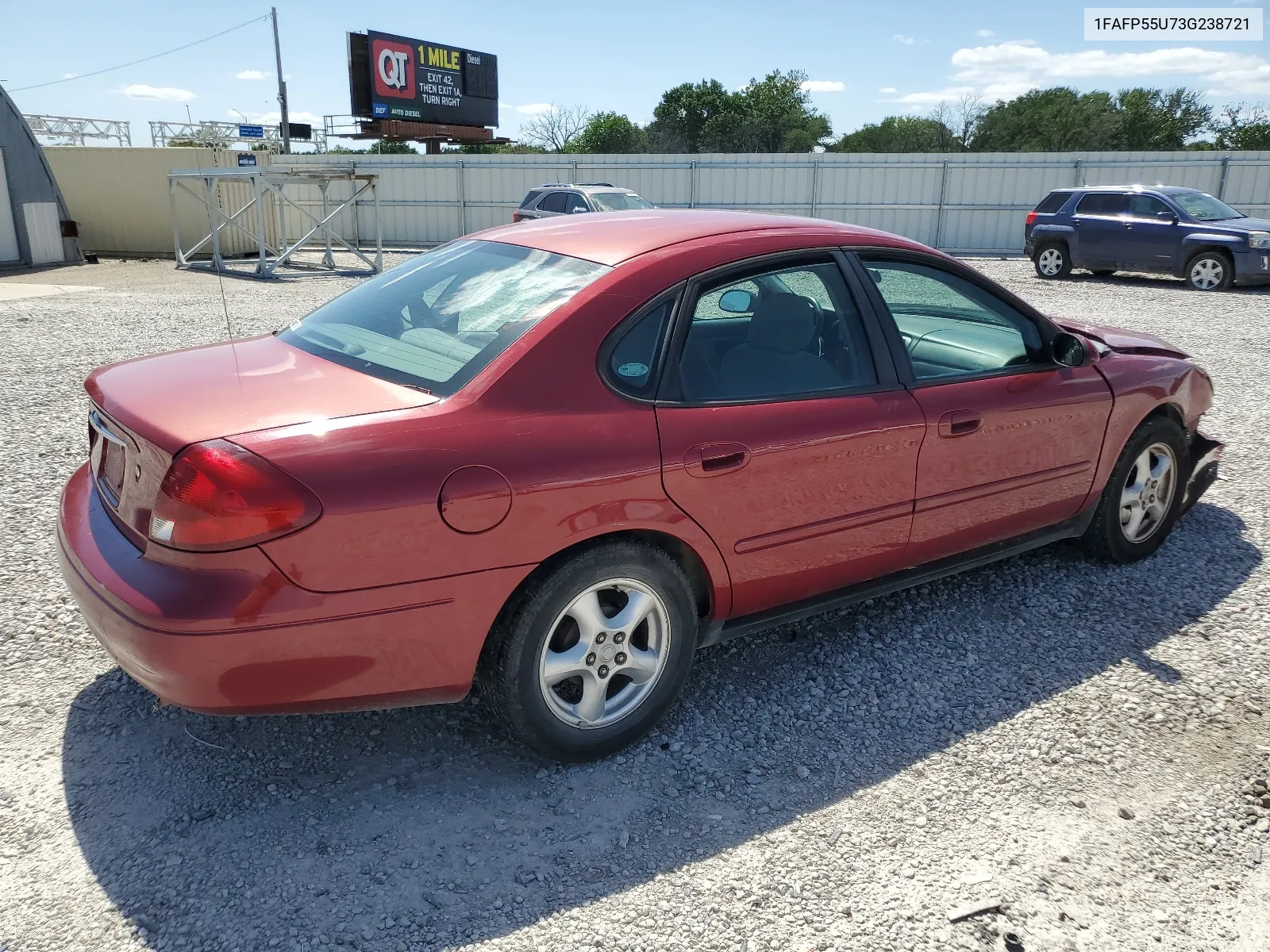 2003 Ford Taurus Ses VIN: 1FAFP55U73G238721 Lot: 55933644