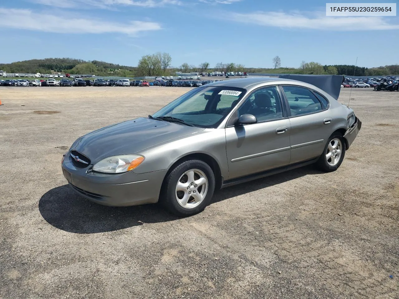 2003 Ford Taurus Ses VIN: 1FAFP55U23G259654 Lot: 63779634