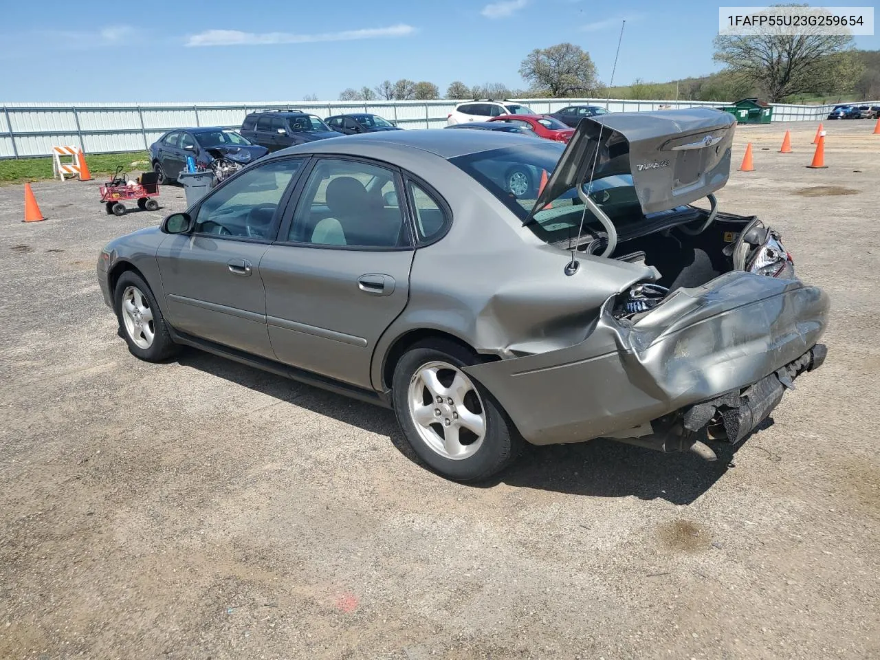 2003 Ford Taurus Ses VIN: 1FAFP55U23G259654 Lot: 63779634