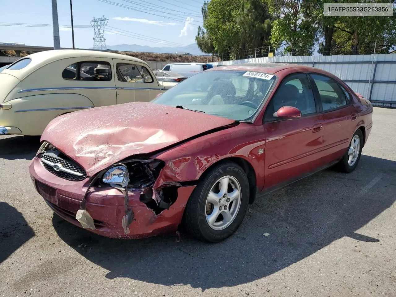 2003 Ford Taurus Ses VIN: 1FAFP55S33G263856 Lot: 63893124