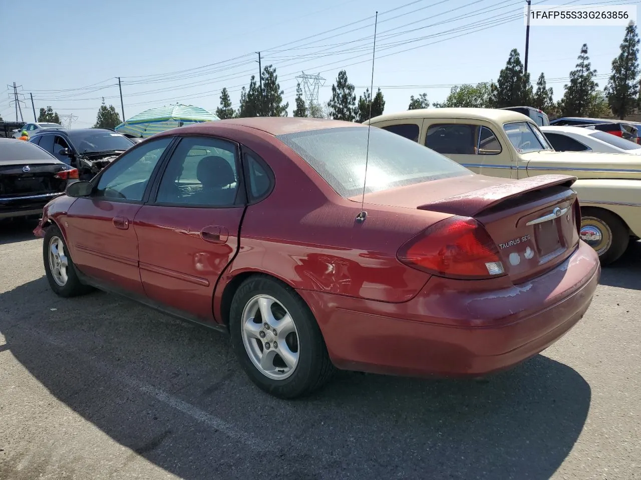 2003 Ford Taurus Ses VIN: 1FAFP55S33G263856 Lot: 63893124