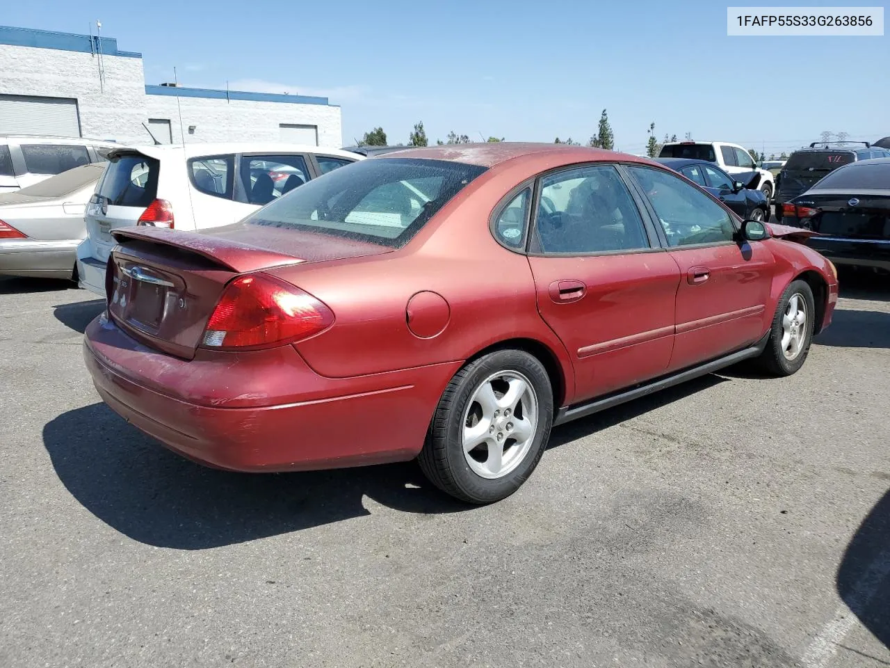 2003 Ford Taurus Ses VIN: 1FAFP55S33G263856 Lot: 63893124