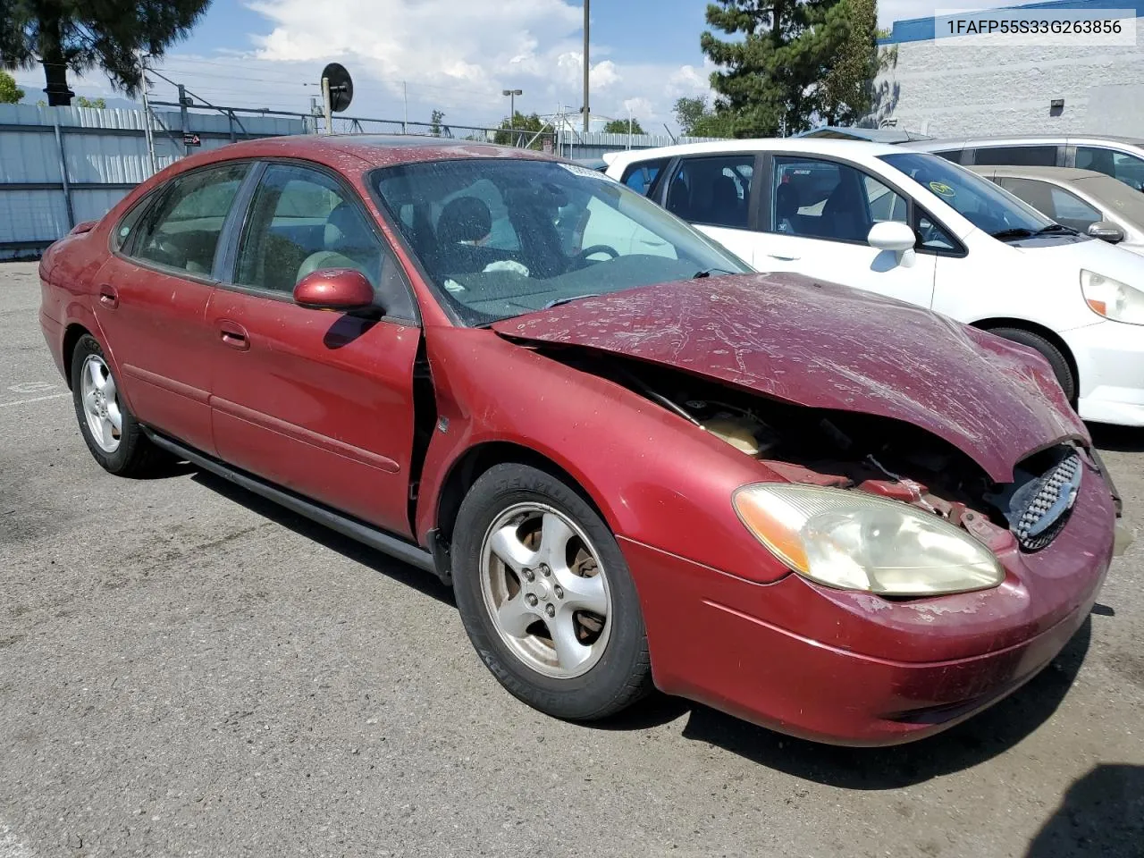 2003 Ford Taurus Ses VIN: 1FAFP55S33G263856 Lot: 63893124