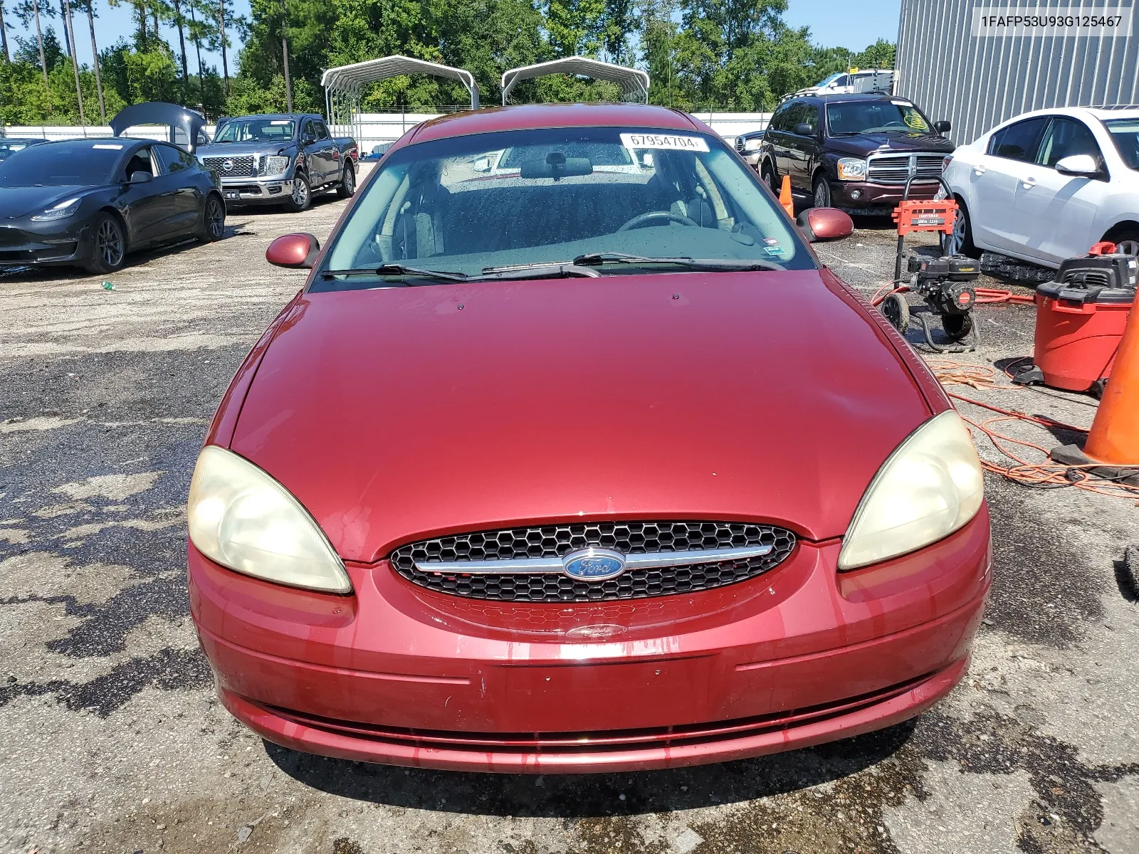 2003 Ford Taurus Se VIN: 1FAFP53U93G125467 Lot: 67954704