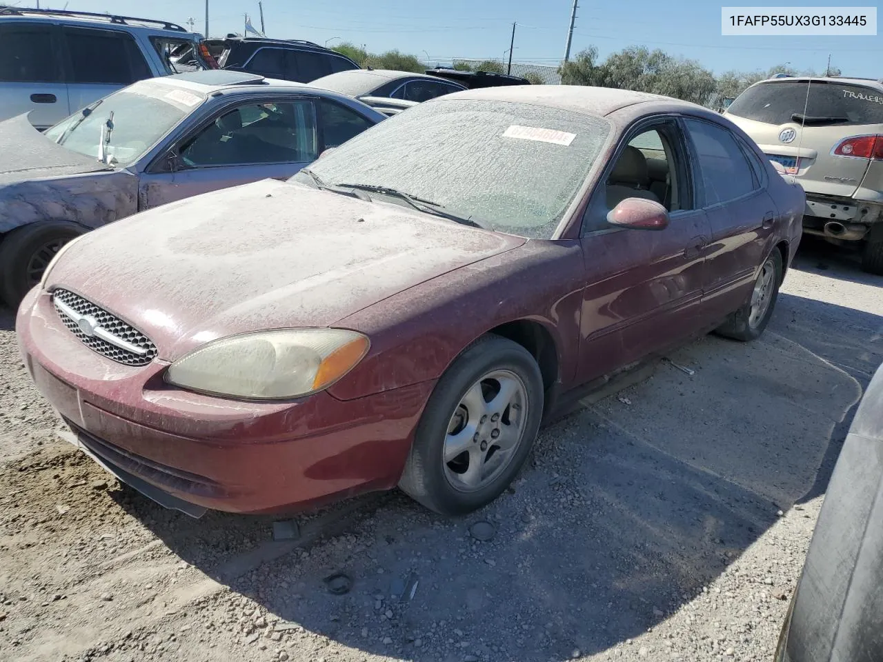 2003 Ford Taurus Ses VIN: 1FAFP55UX3G133445 Lot: 67984604