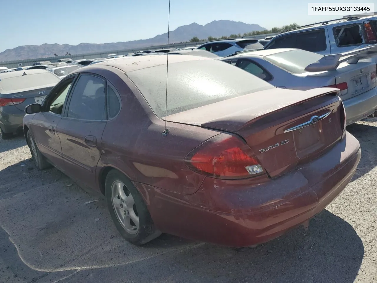 2003 Ford Taurus Ses VIN: 1FAFP55UX3G133445 Lot: 67984604