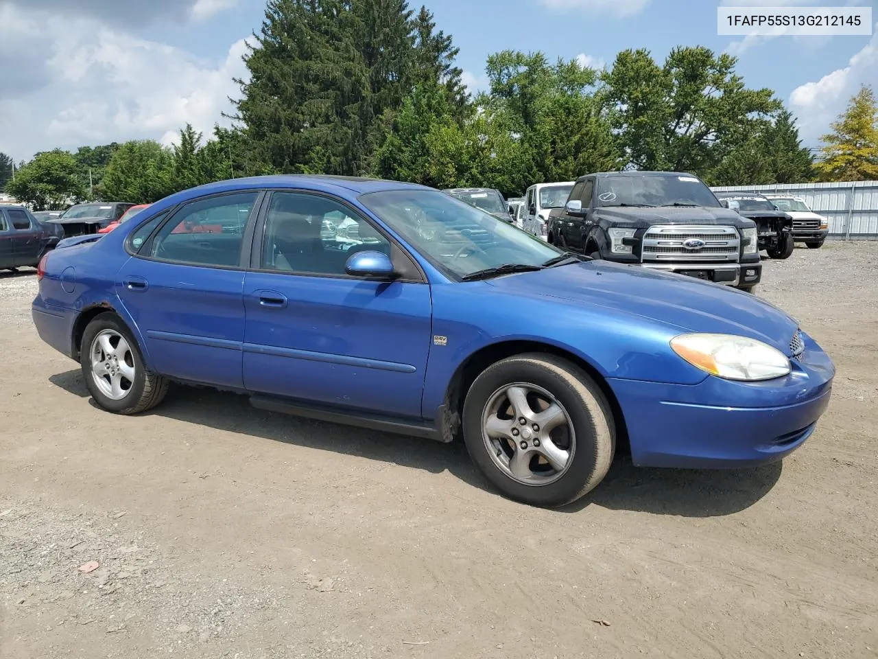 2003 Ford Taurus Ses VIN: 1FAFP55S13G212145 Lot: 68861594