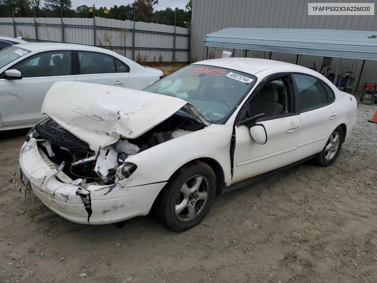 2003 Ford Taurus Se VIN: 1FAFP532X3A226020 Lot: 69973744