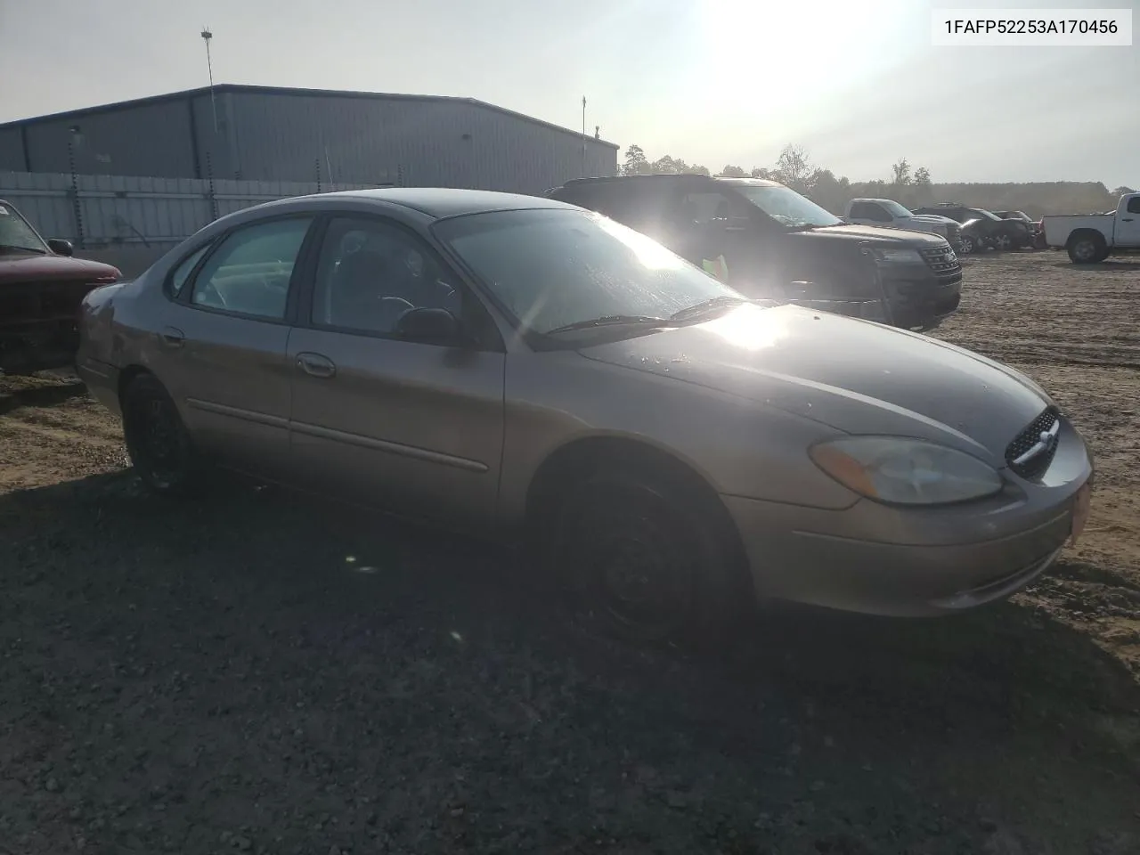 2003 Ford Taurus Lx VIN: 1FAFP52253A170456 Lot: 70009824