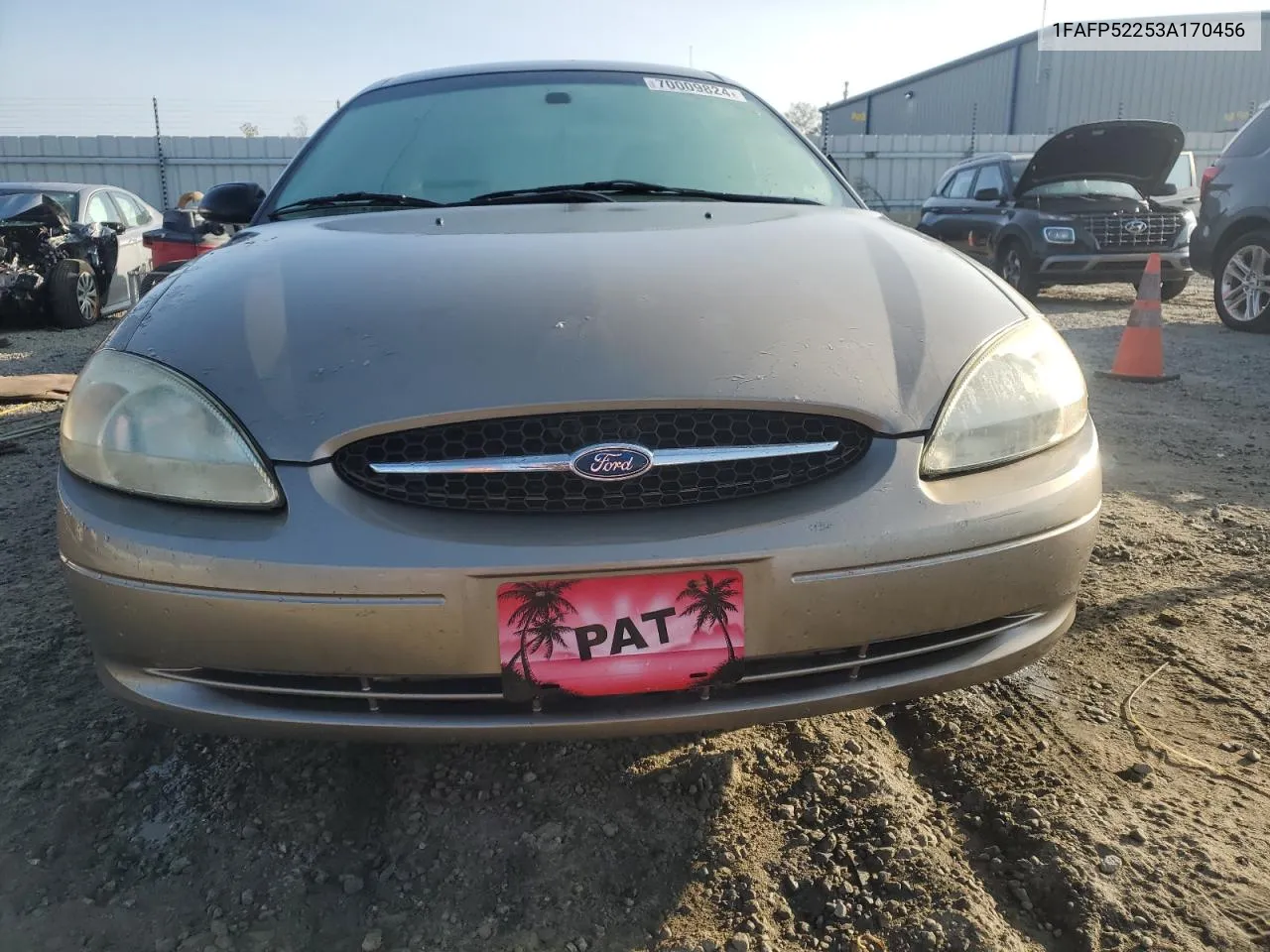 2003 Ford Taurus Lx VIN: 1FAFP52253A170456 Lot: 70009824