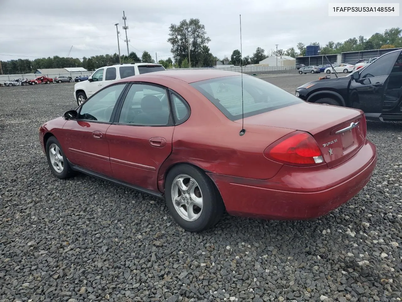 2003 Ford Taurus Se VIN: 1FAFP53U53A148554 Lot: 71307714