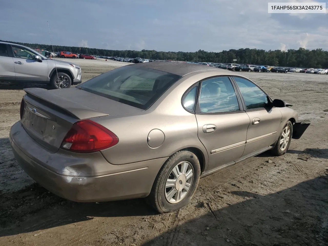 2003 Ford Taurus Sel VIN: 1FAHP56SX3A243775 Lot: 72245394