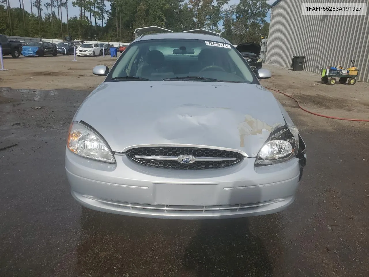 2003 Ford Taurus Ses VIN: 1FAFP55283A191927 Lot: 72889174