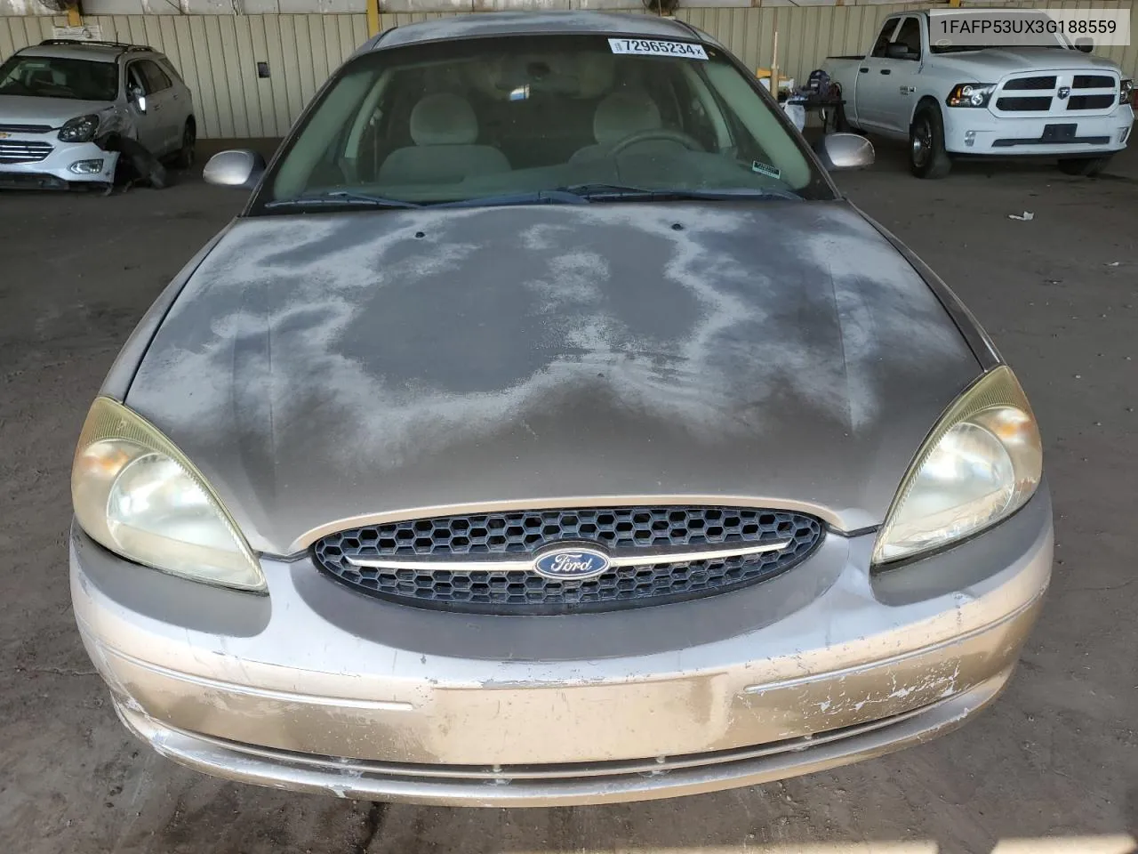 2003 Ford Taurus Se VIN: 1FAFP53UX3G188559 Lot: 72965234