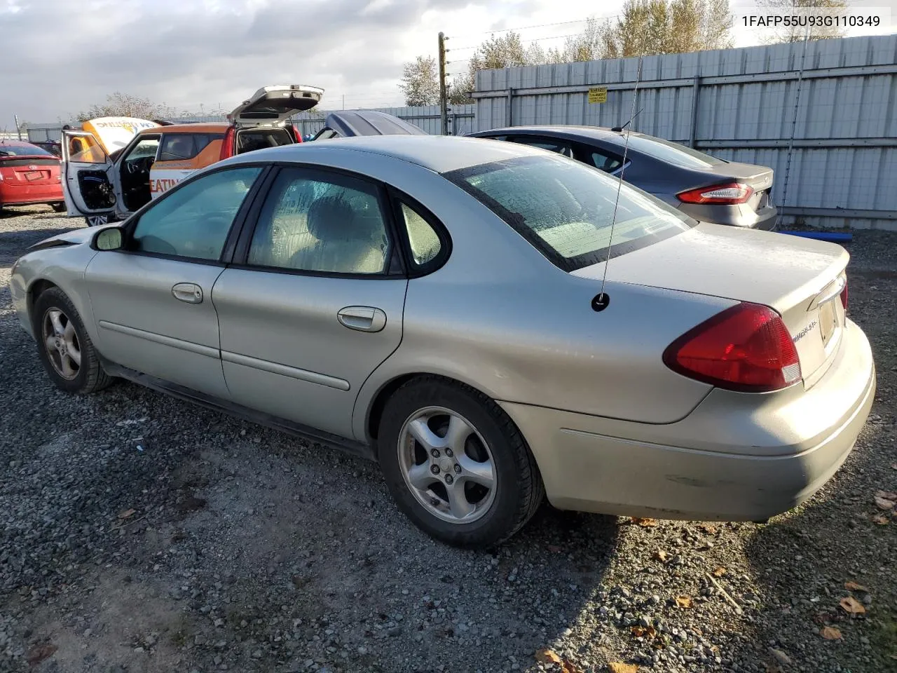 2003 Ford Taurus Ses VIN: 1FAFP55U93G110349 Lot: 73594564