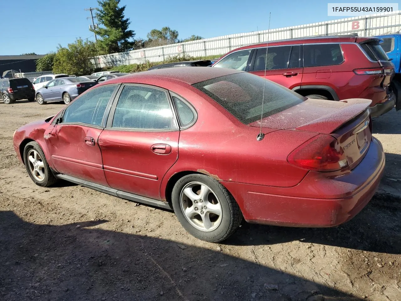 2003 Ford Taurus Ses VIN: 1FAFP55U43A159901 Lot: 73742544