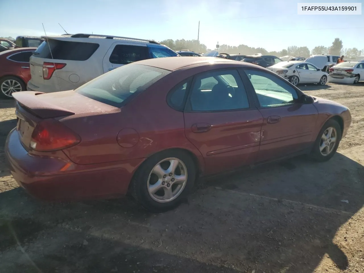 2003 Ford Taurus Ses VIN: 1FAFP55U43A159901 Lot: 73742544