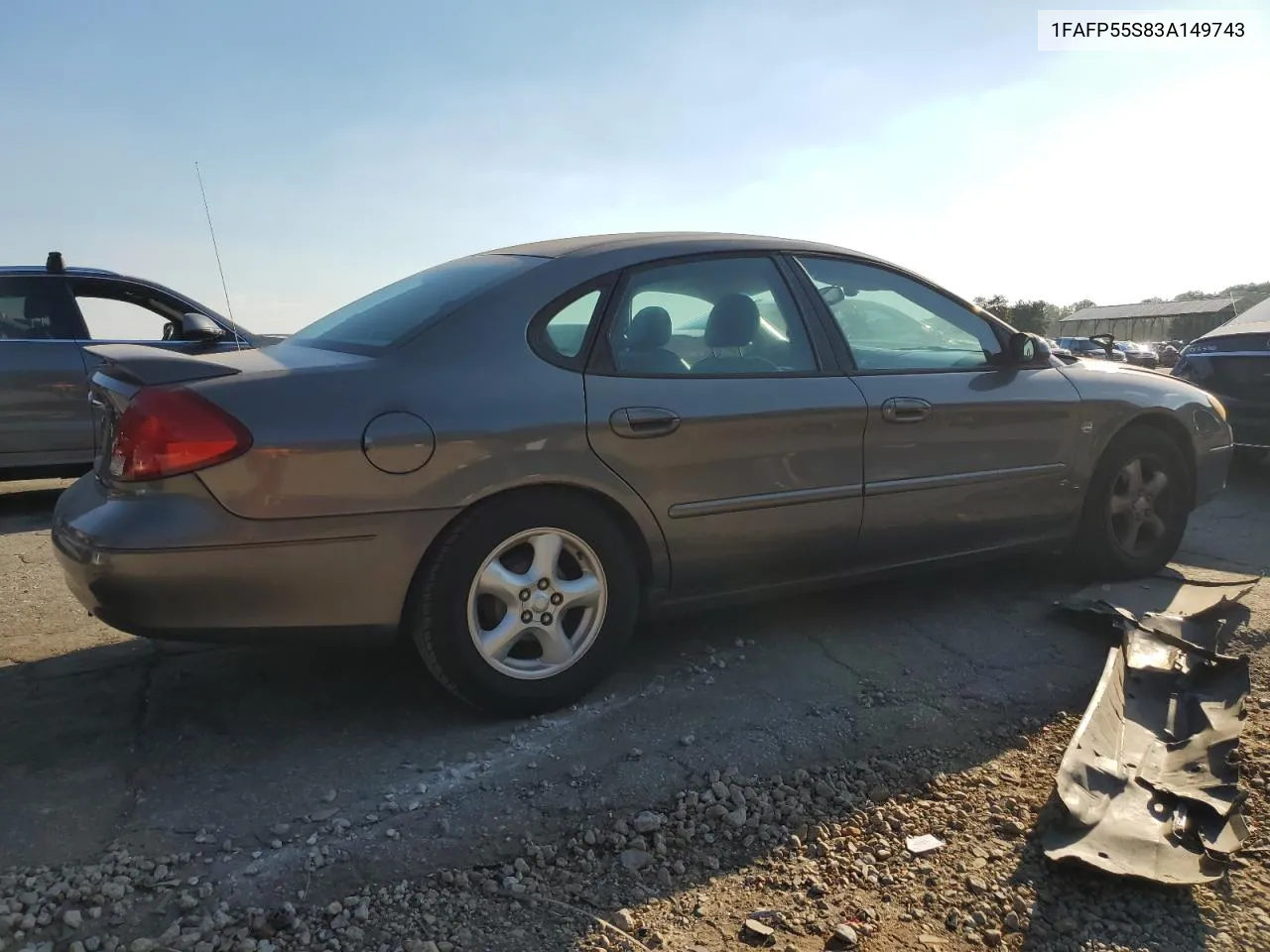 2003 Ford Taurus Ses VIN: 1FAFP55S83A149743 Lot: 74504984