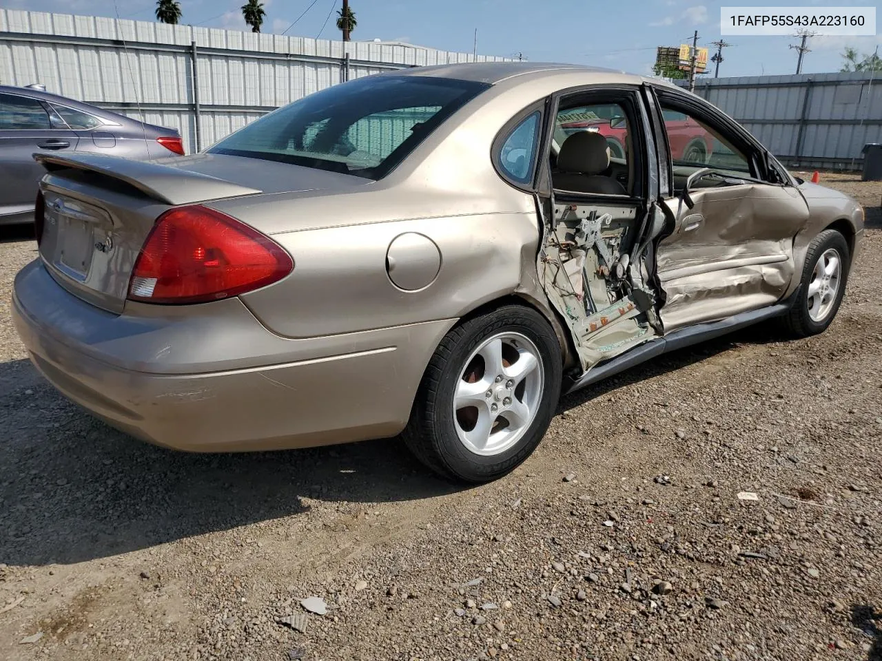 2003 Ford Taurus Ses VIN: 1FAFP55S43A223160 Lot: 75171444