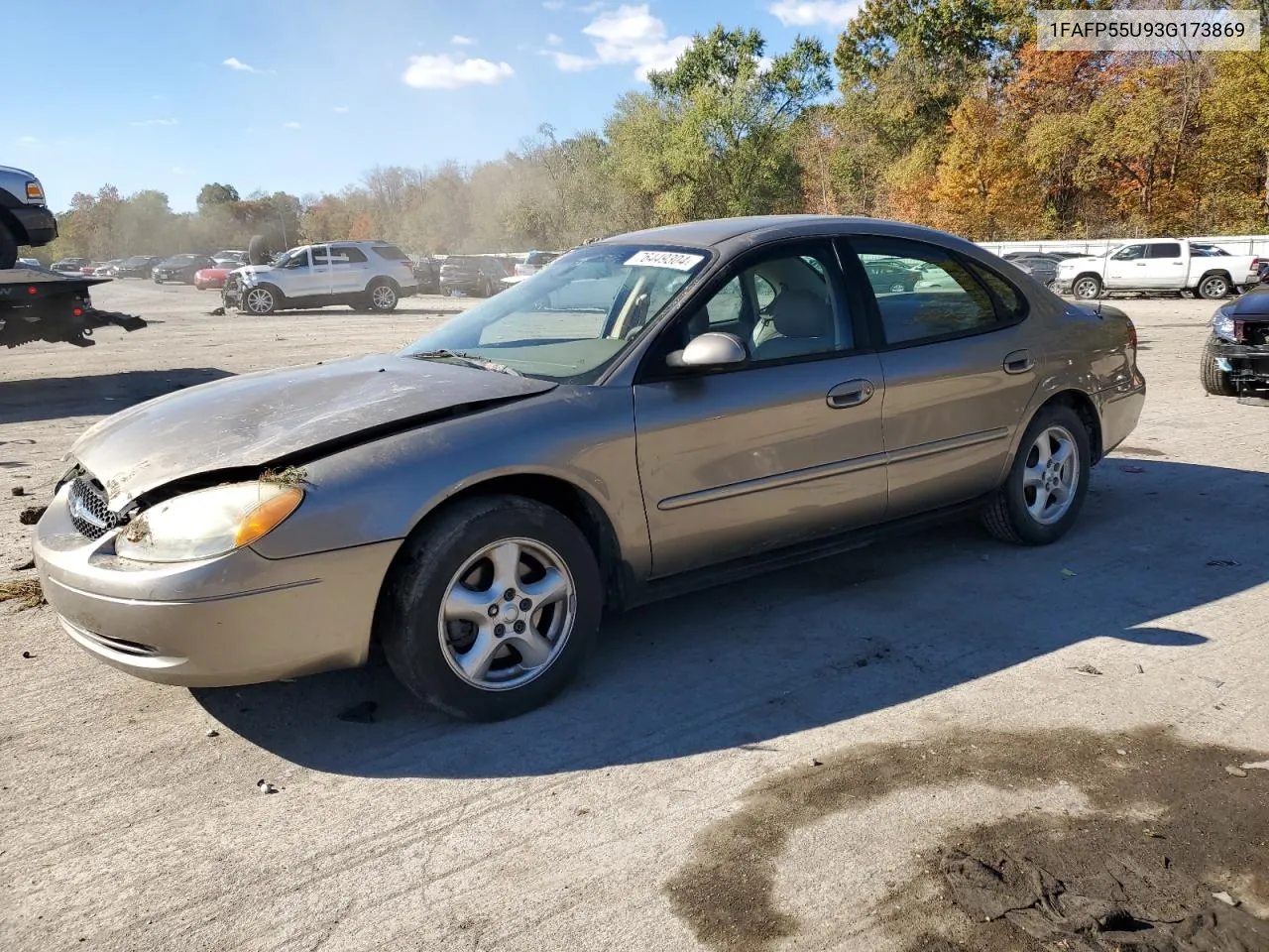 2003 Ford Taurus Ses VIN: 1FAFP55U93G173869 Lot: 76449304