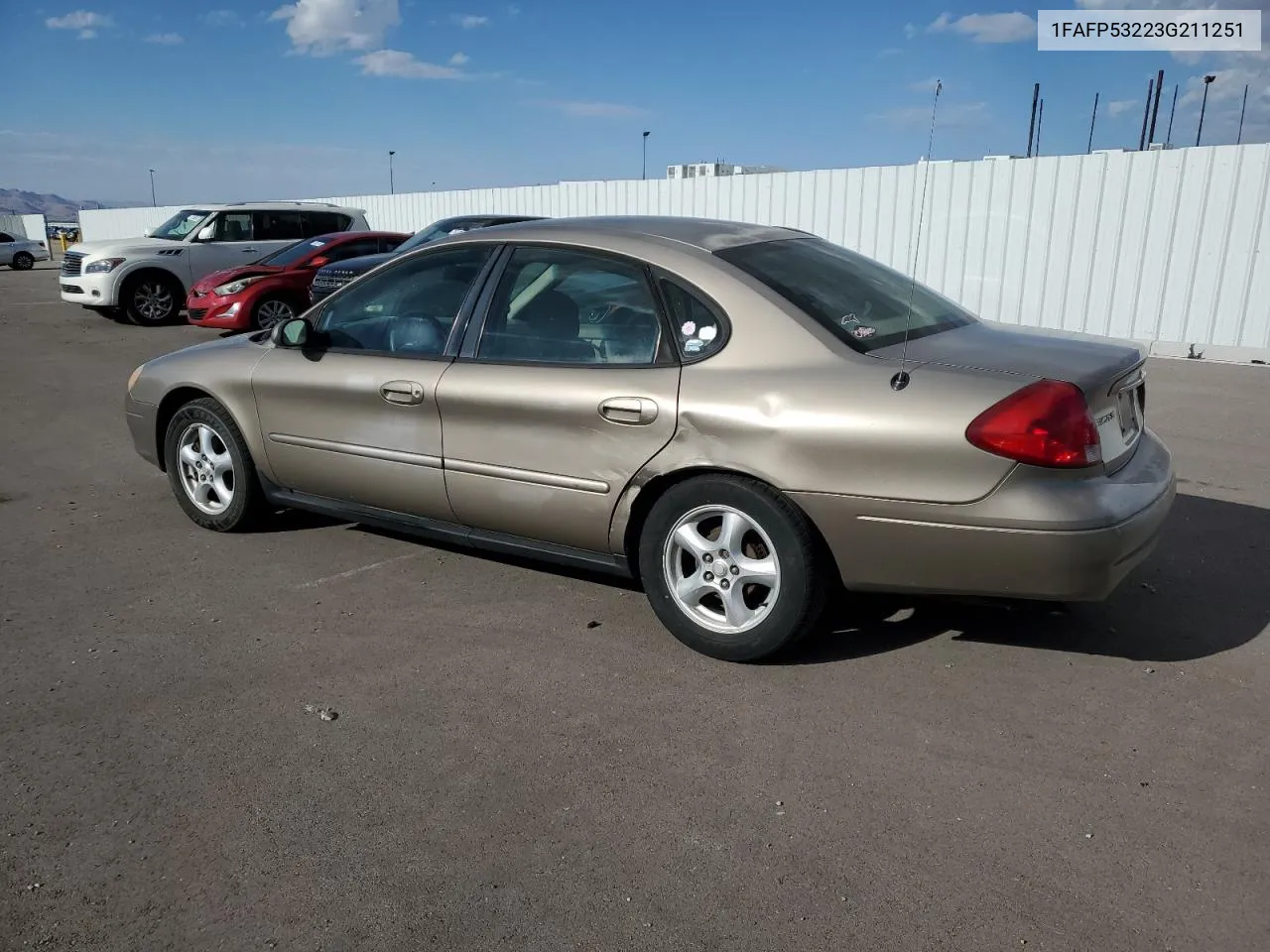 2003 Ford Taurus Se VIN: 1FAFP53223G211251 Lot: 76984244