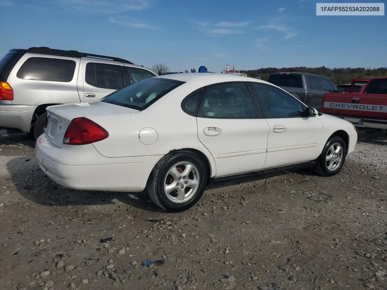 2003 Ford Taurus Ses VIN: 1FAFP55253A202088 Lot: 77587514