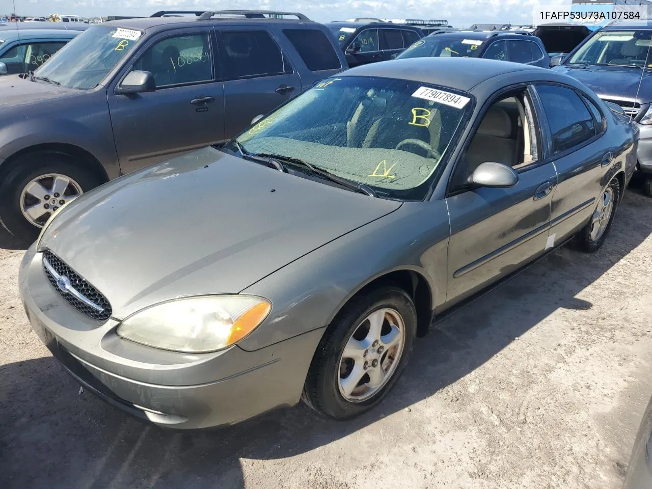 2003 Ford Taurus Se VIN: 1FAFP53U73A107584 Lot: 77907894