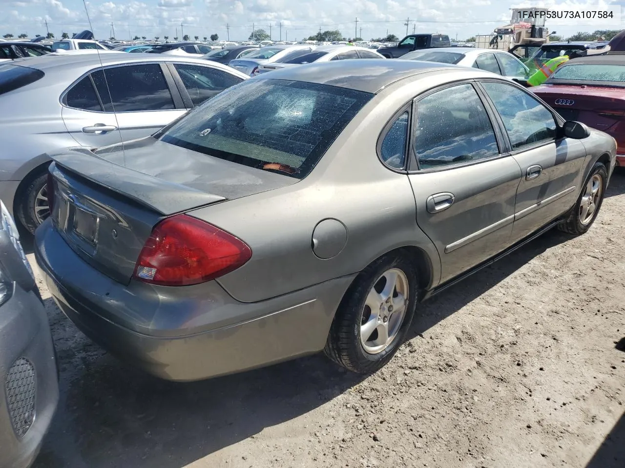 2003 Ford Taurus Se VIN: 1FAFP53U73A107584 Lot: 77907894