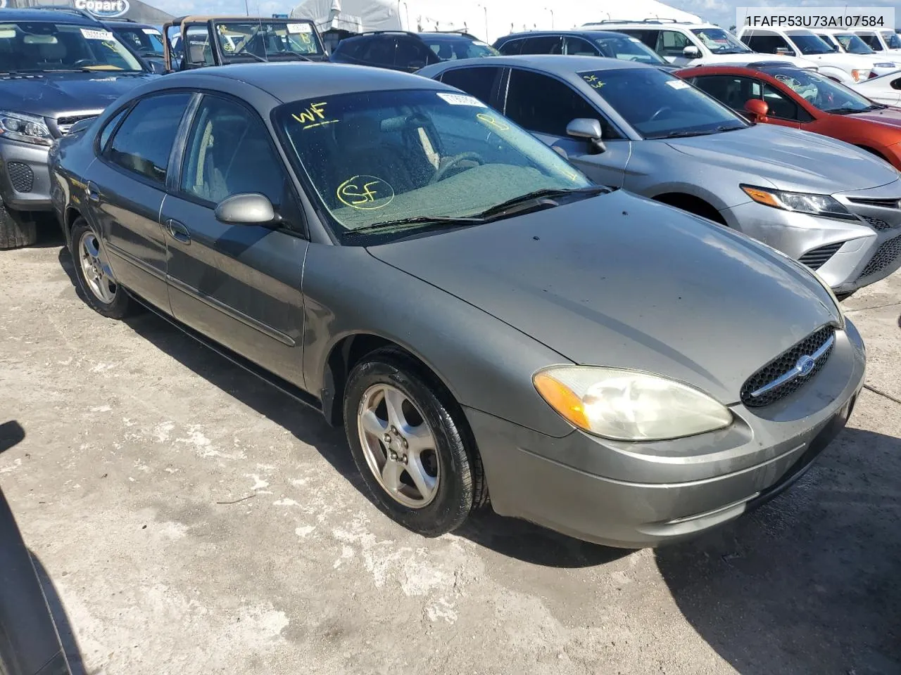 2003 Ford Taurus Se VIN: 1FAFP53U73A107584 Lot: 77907894