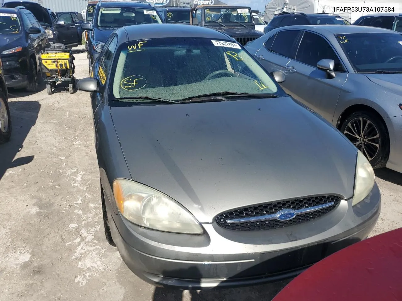 2003 Ford Taurus Se VIN: 1FAFP53U73A107584 Lot: 77907894