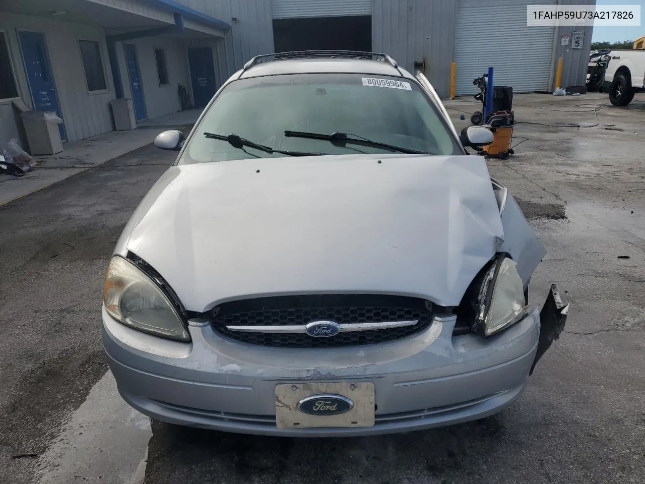 2003 Ford Taurus Sel VIN: 1FAHP59U73A217826 Lot: 80059964