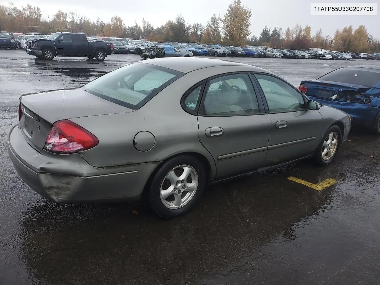 2003 Ford Taurus Ses VIN: 1FAFP55U33G207708 Lot: 80578284