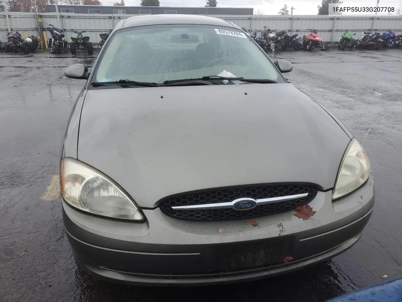 2003 Ford Taurus Ses VIN: 1FAFP55U33G207708 Lot: 80578284