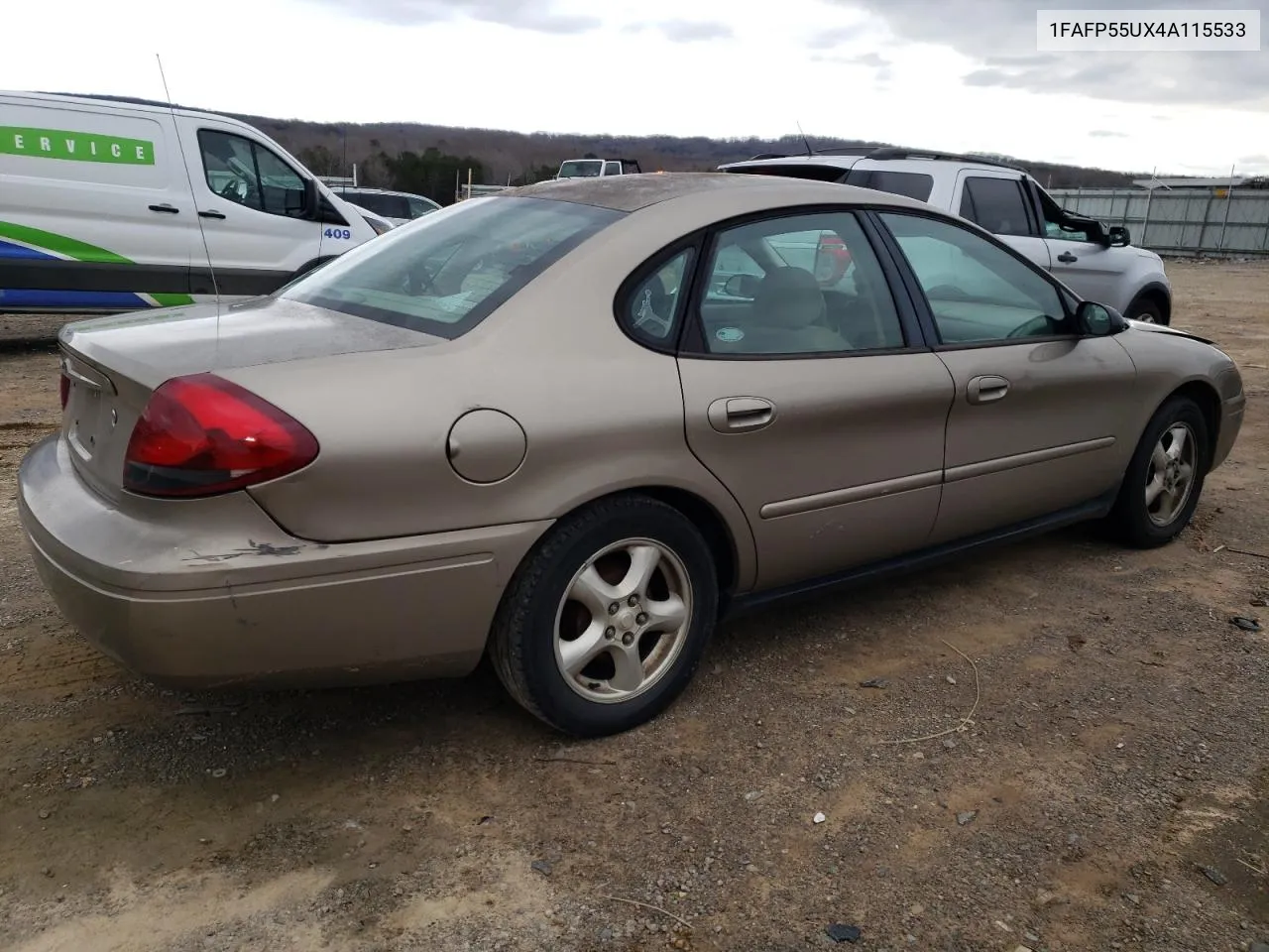 2004 Ford Taurus Ses VIN: 1FAFP55UX4A115533 Lot: 41085254