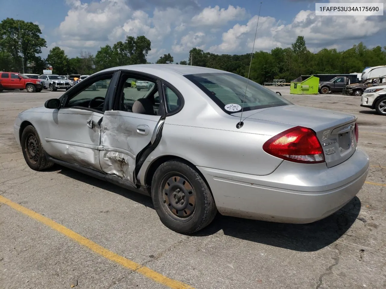 2004 Ford Taurus Se VIN: 1FAFP53U34A175690 Lot: 56305304