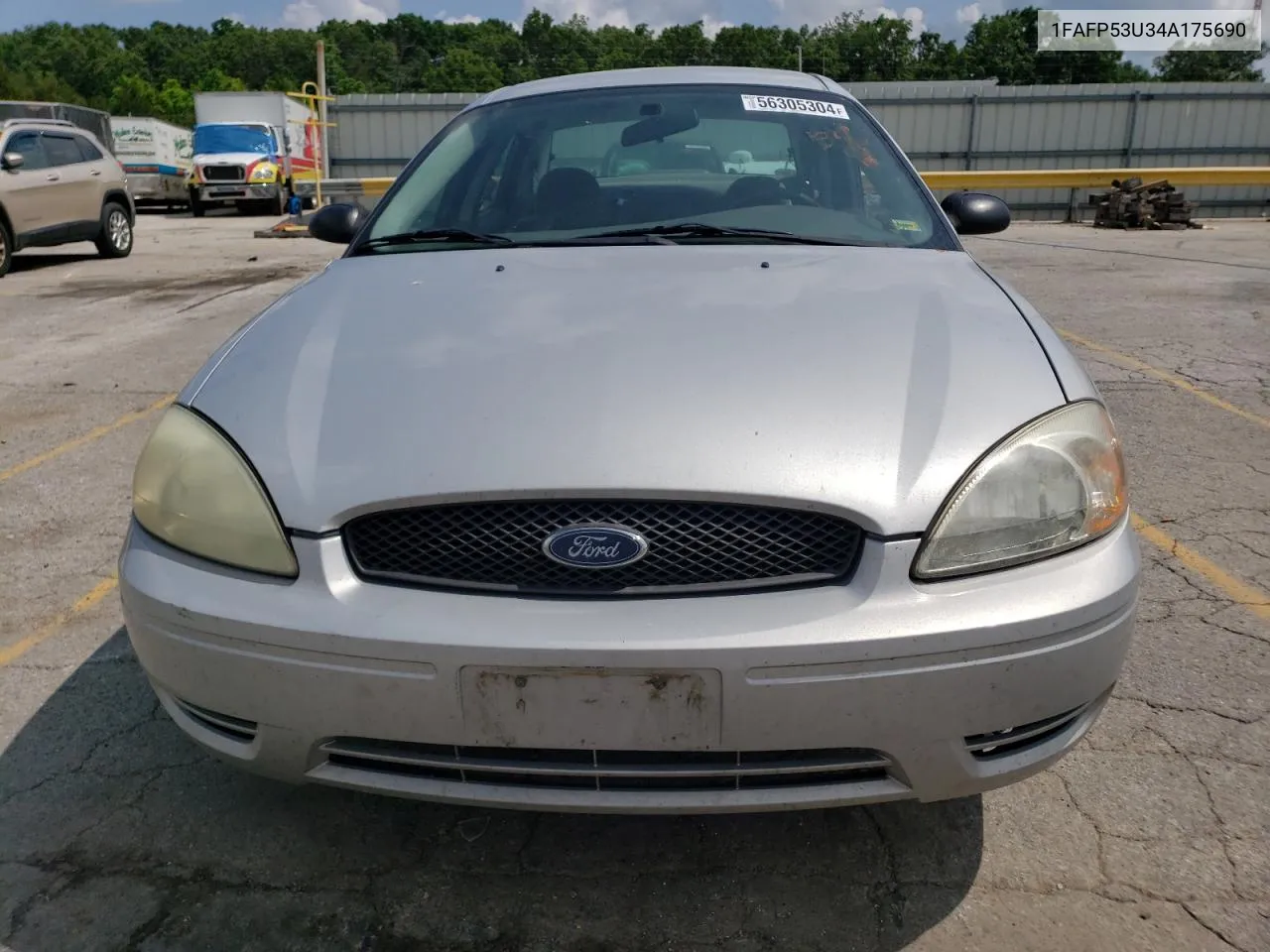 2004 Ford Taurus Se VIN: 1FAFP53U34A175690 Lot: 56305304