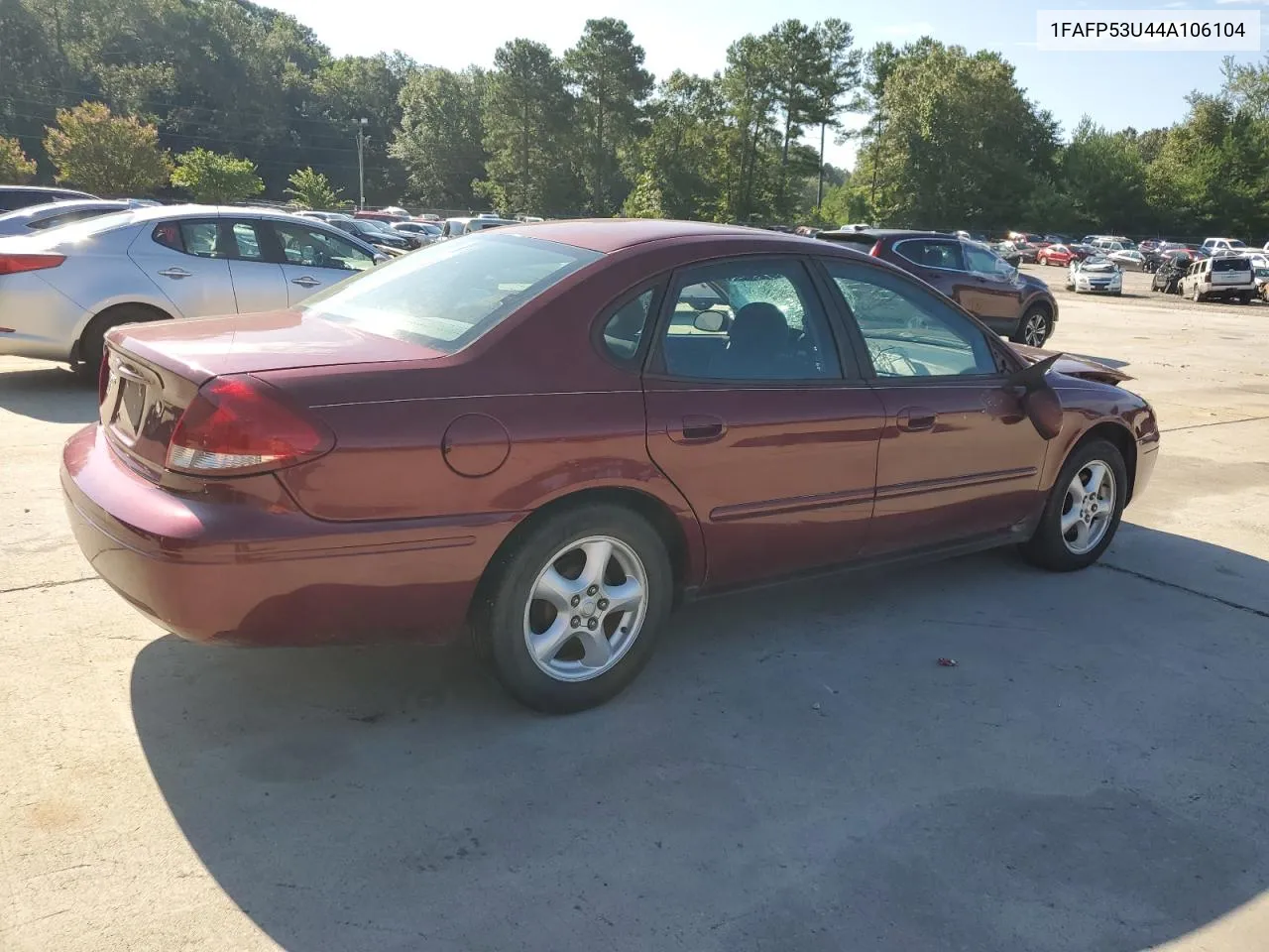 2004 Ford Taurus Se VIN: 1FAFP53U44A106104 Lot: 67842094