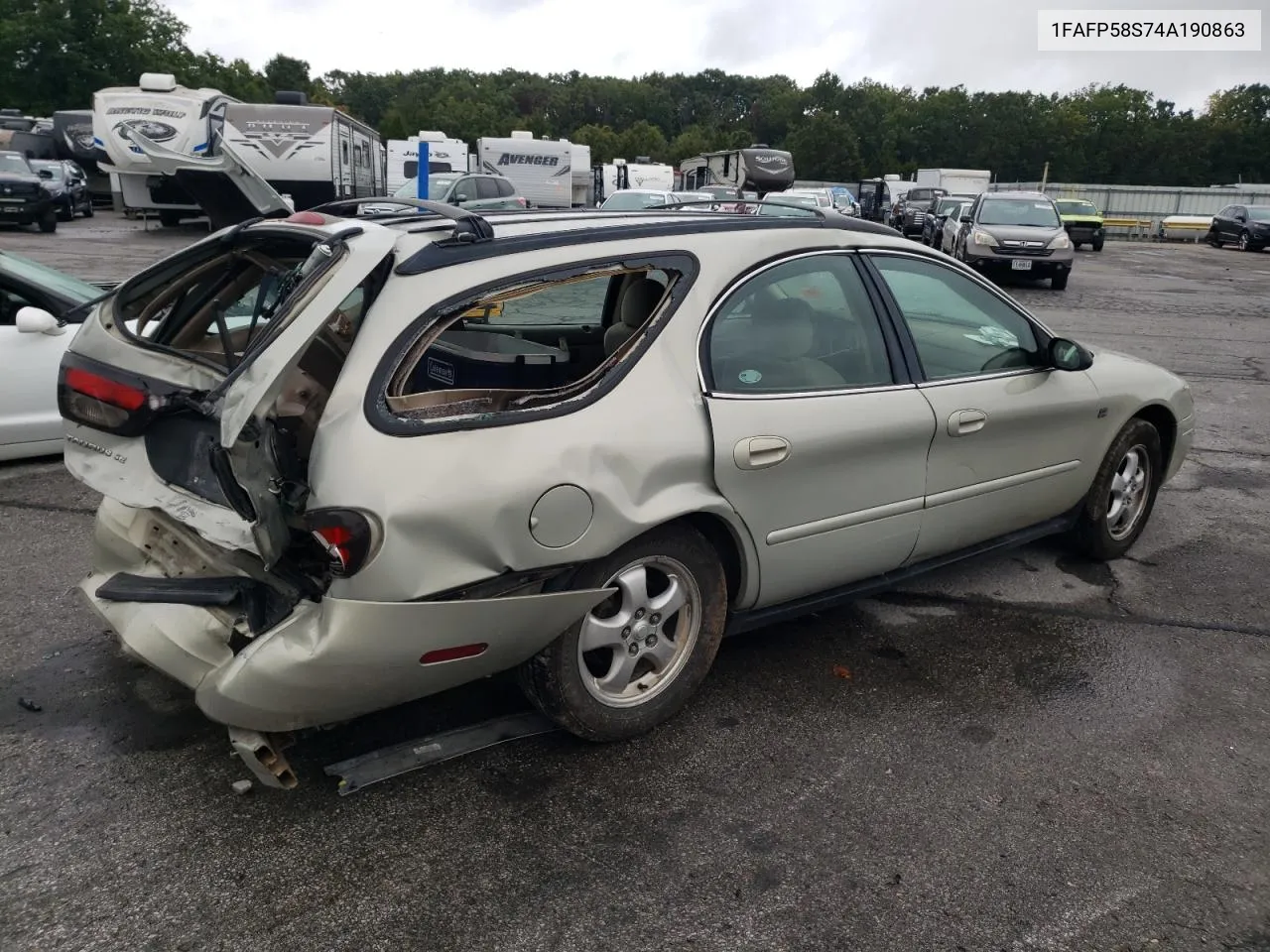 2004 Ford Taurus Se VIN: 1FAFP58S74A190863 Lot: 71083124