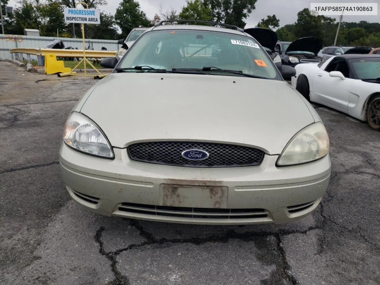 2004 Ford Taurus Se VIN: 1FAFP58S74A190863 Lot: 71083124