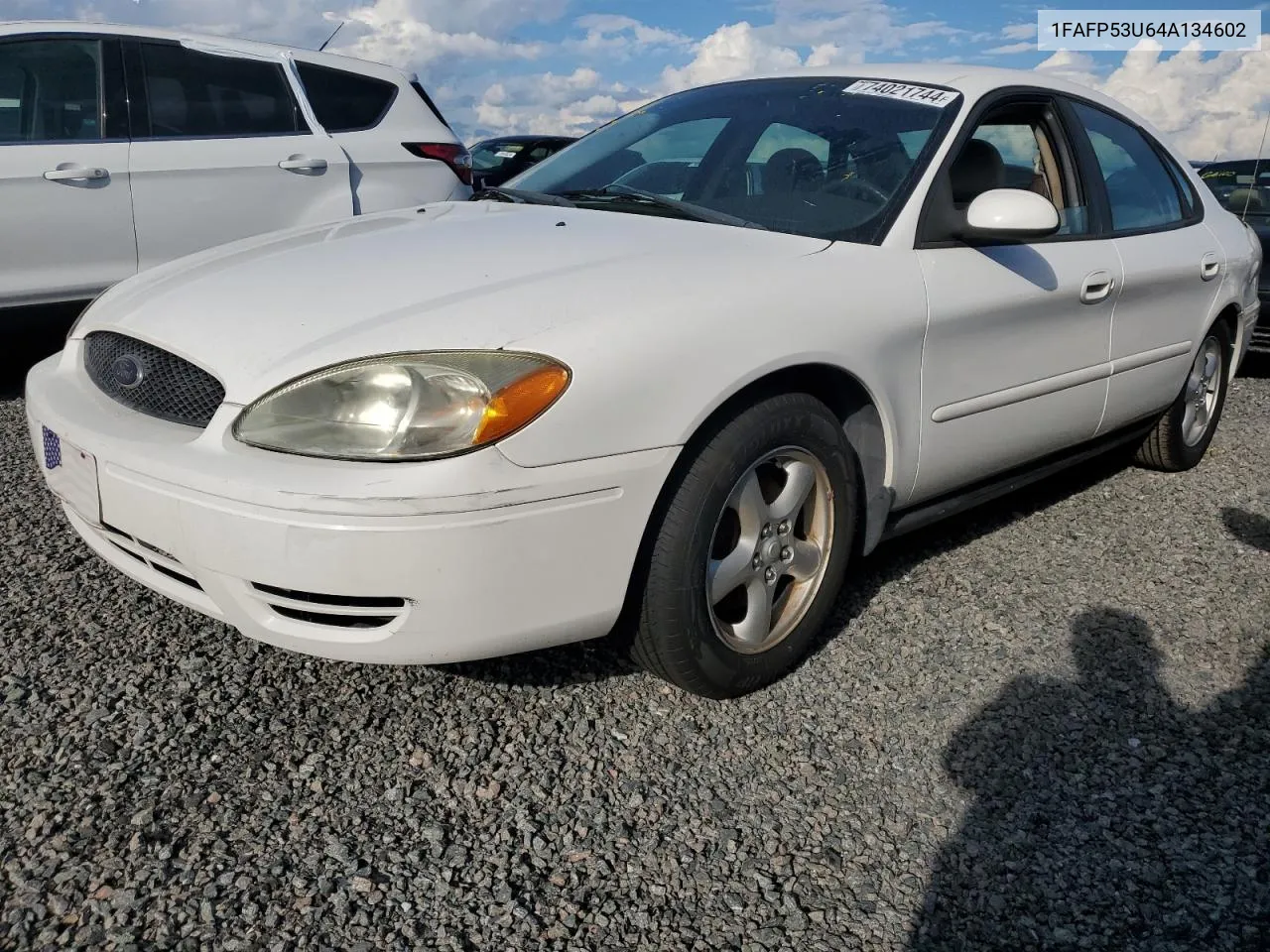 2004 Ford Taurus Se VIN: 1FAFP53U64A134602 Lot: 74021744