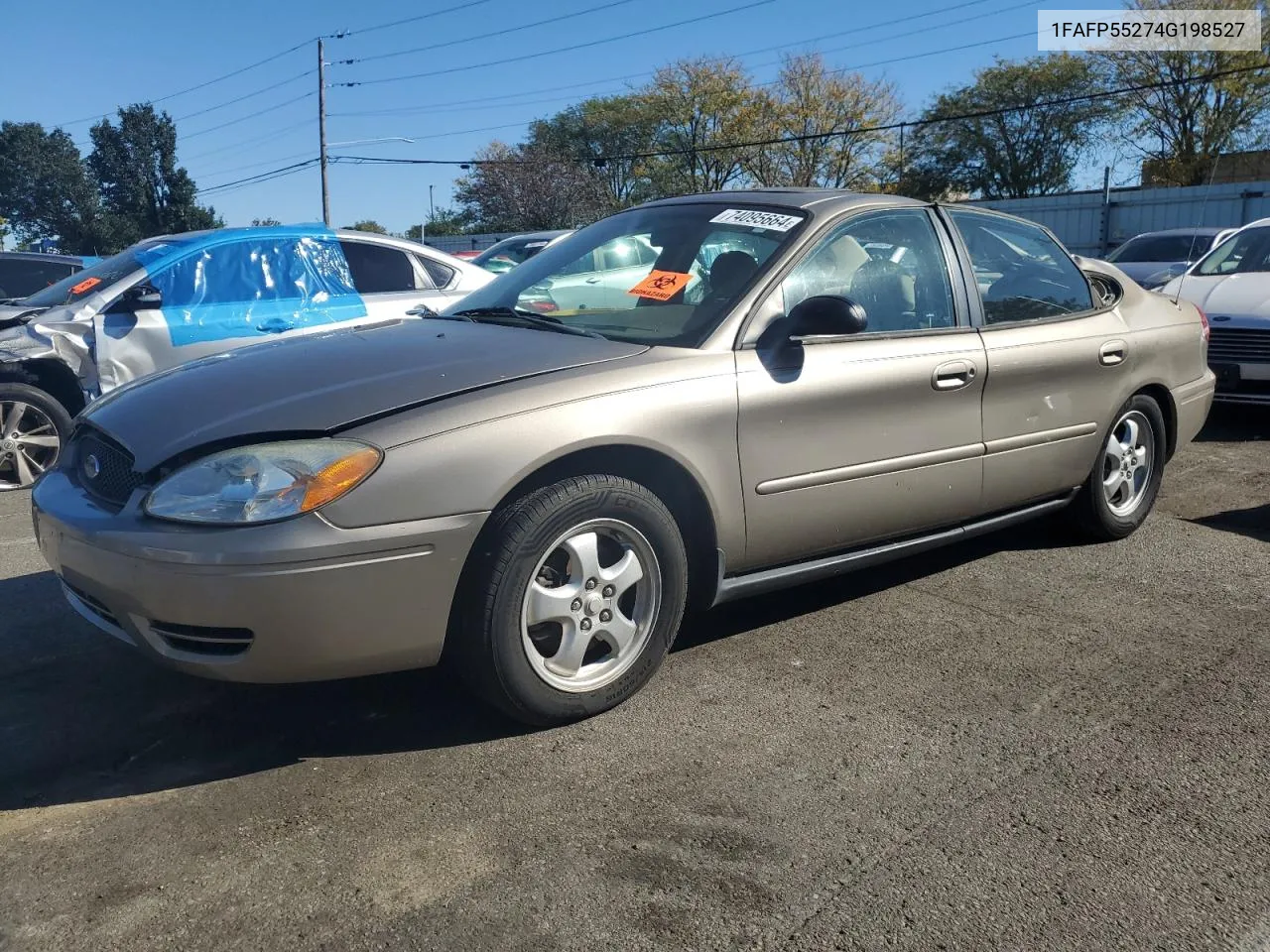 2004 Ford Taurus Ses VIN: 1FAFP55274G198527 Lot: 74095664