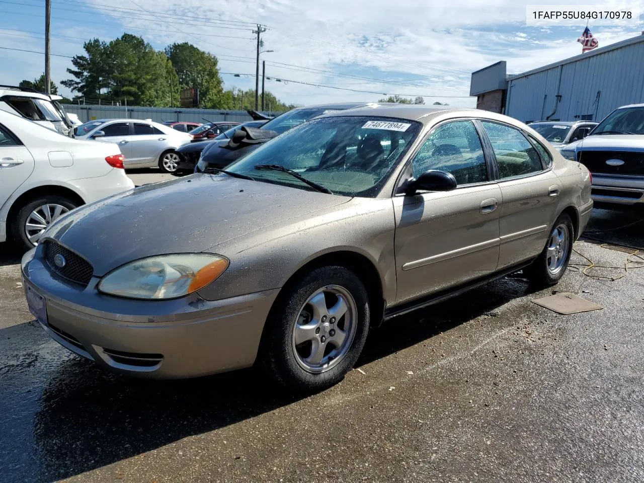 2004 Ford Taurus Ses VIN: 1FAFP55U84G170978 Lot: 74677894