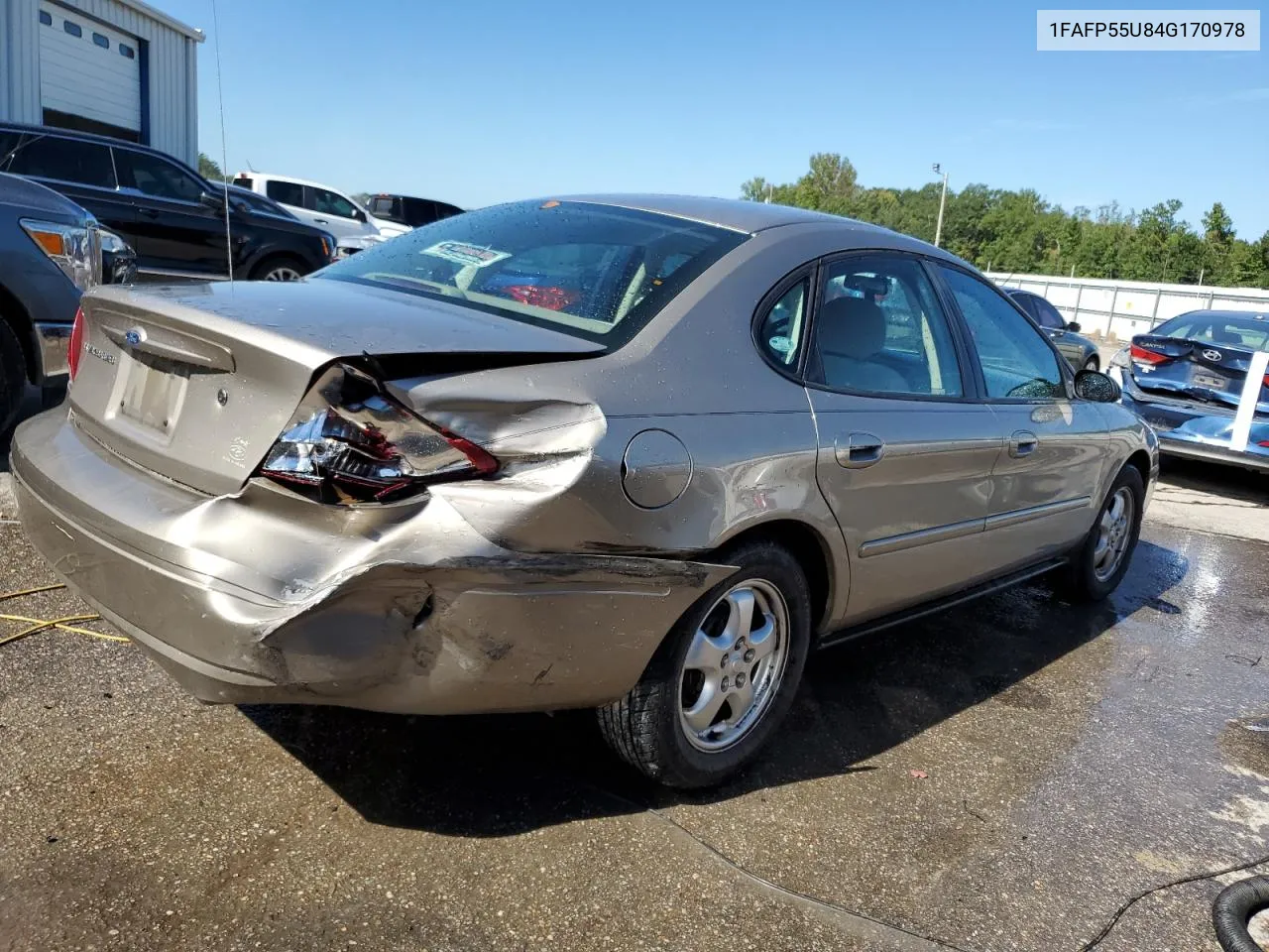 2004 Ford Taurus Ses VIN: 1FAFP55U84G170978 Lot: 74677894