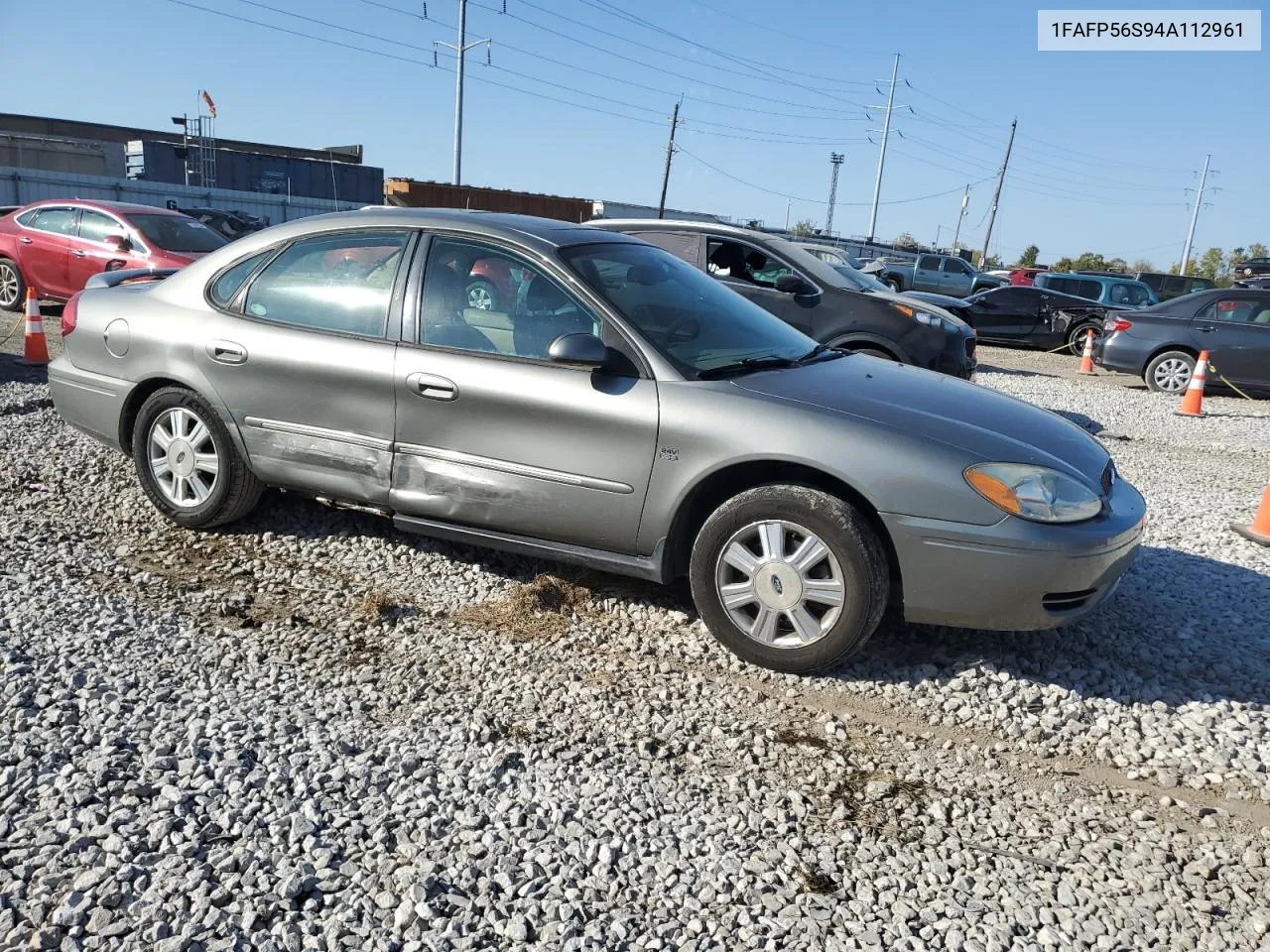 2004 Ford Taurus Sel VIN: 1FAFP56S94A112961 Lot: 75905854