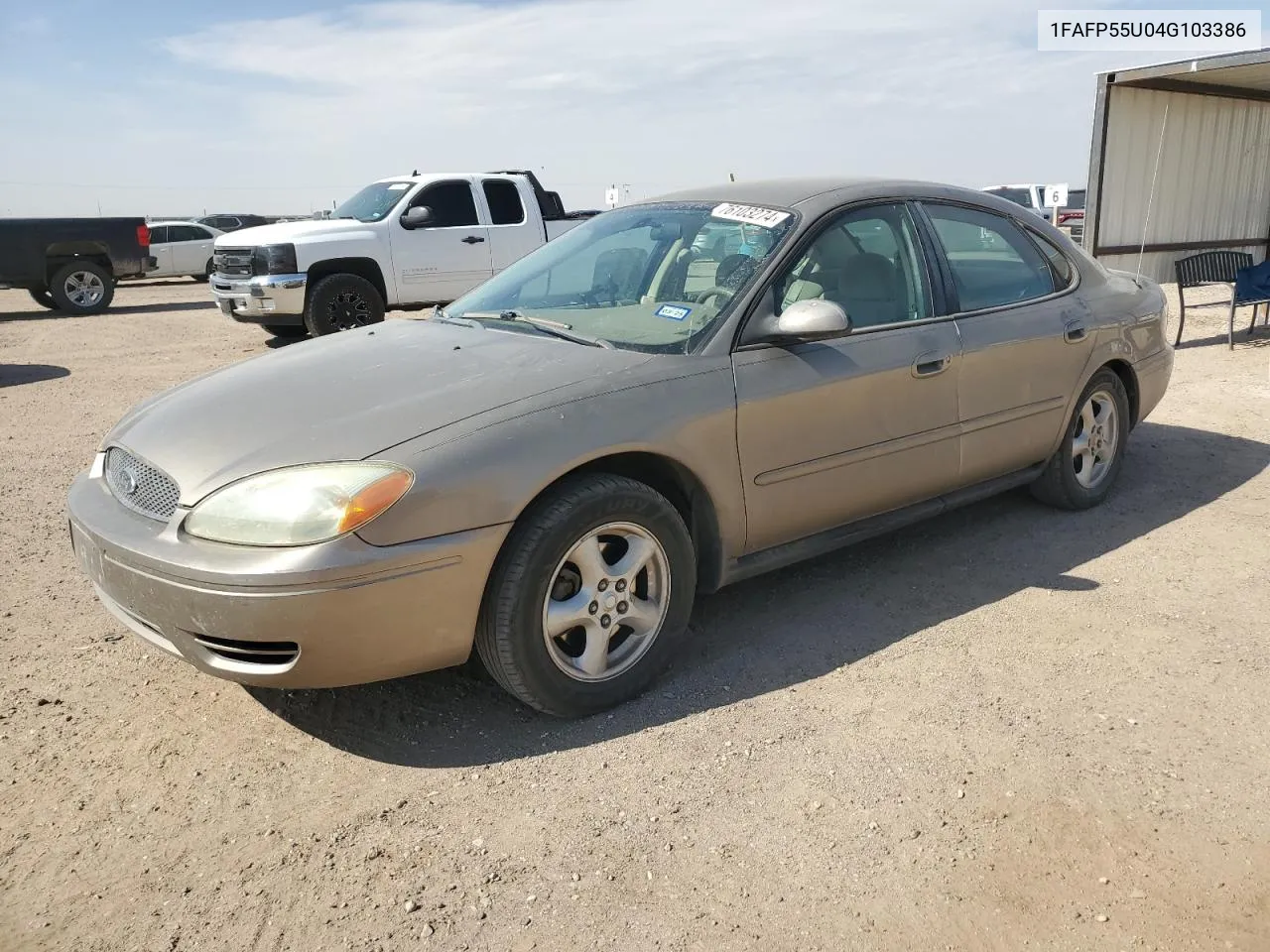 2004 Ford Taurus Ses VIN: 1FAFP55U04G103386 Lot: 76103274