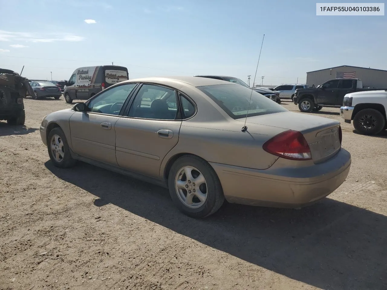 2004 Ford Taurus Ses VIN: 1FAFP55U04G103386 Lot: 76103274